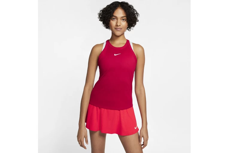 NikeCourt Dri-FIT Tanktop Rood Dames - Afbeelding 2