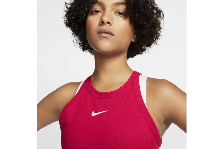 NikeCourt Dri-FIT Tanktop Rood Dames - Afbeelding 3