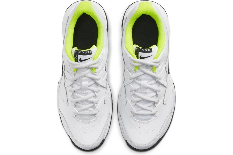 NikeCourt Jr. Lite 2 Tennisschoen Wit/zwart KIDS - Afbeelding 4