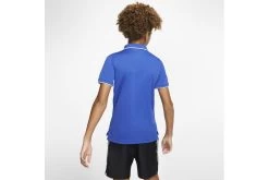 NikeCourt Dri-FIT Tennispolo Fluo Blauw KIDS