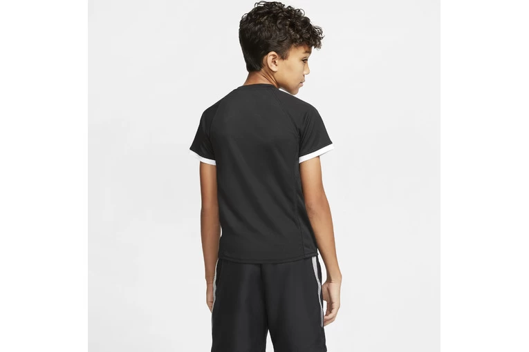 NikeCourt Dri-FIT Tennis T-shirt Zwart KIDS
