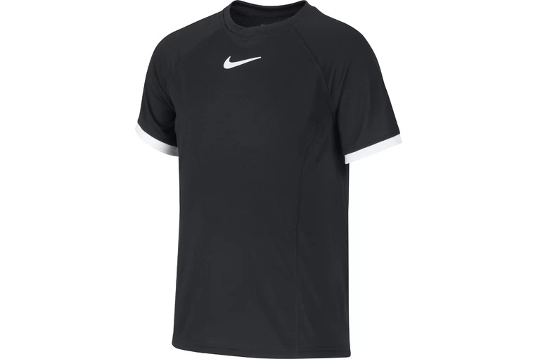 NikeCourt Dri-FIT Tennis T-shirt Zwart KIDS - Afbeelding 3