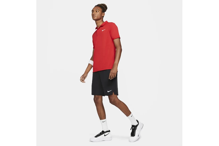 Nikecourt Dri-fit Victory Tennispolo Rood Heren - Afbeelding 3