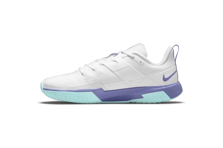 NikeCourt Vapor Lite HC Tennisschoen Wit/paars Dames - Afbeelding 2