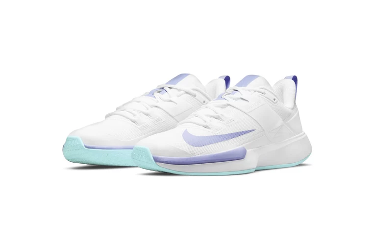 NikeCourt Vapor Lite HC Tennisschoen Wit/paars Dames - Afbeelding 3