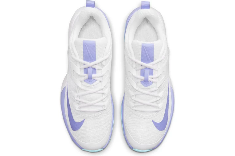 NikeCourt Vapor Lite HC Tennisschoen Wit/paars Dames - Afbeelding 4