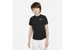 NikeCourt Dri-fit Victory Tennisshirt Zwart Kids