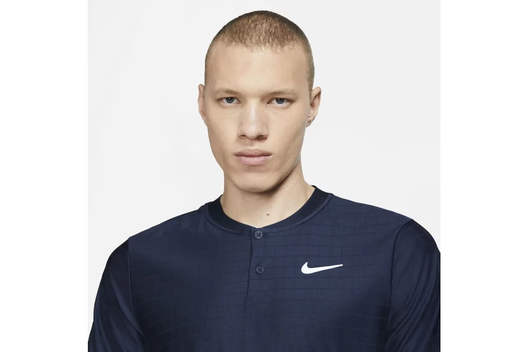 NikeCourt Breathe Advantage Tennispolo Navy Heren - Afbeelding 3