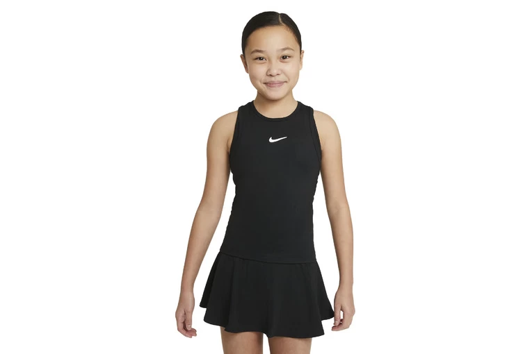 NikeCourt Dri-Fit Victory Tanktop Zwart Meisjes