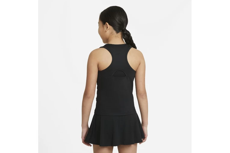 NikeCourt Dri-Fit Victory Tanktop Zwart Meisjes - Afbeelding 2
