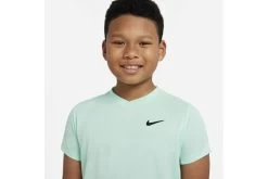 NikeCourt Dri-FIT Victory Tennisshirt Groen Kids