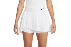 NikeCourt Dri-FIT Advantage Tennisrokje Wit/Zwart Dames