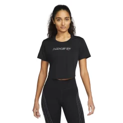 Nike One Icon Clash Crop Shirt